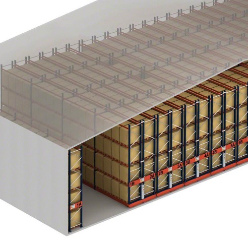 scaffali compattabili