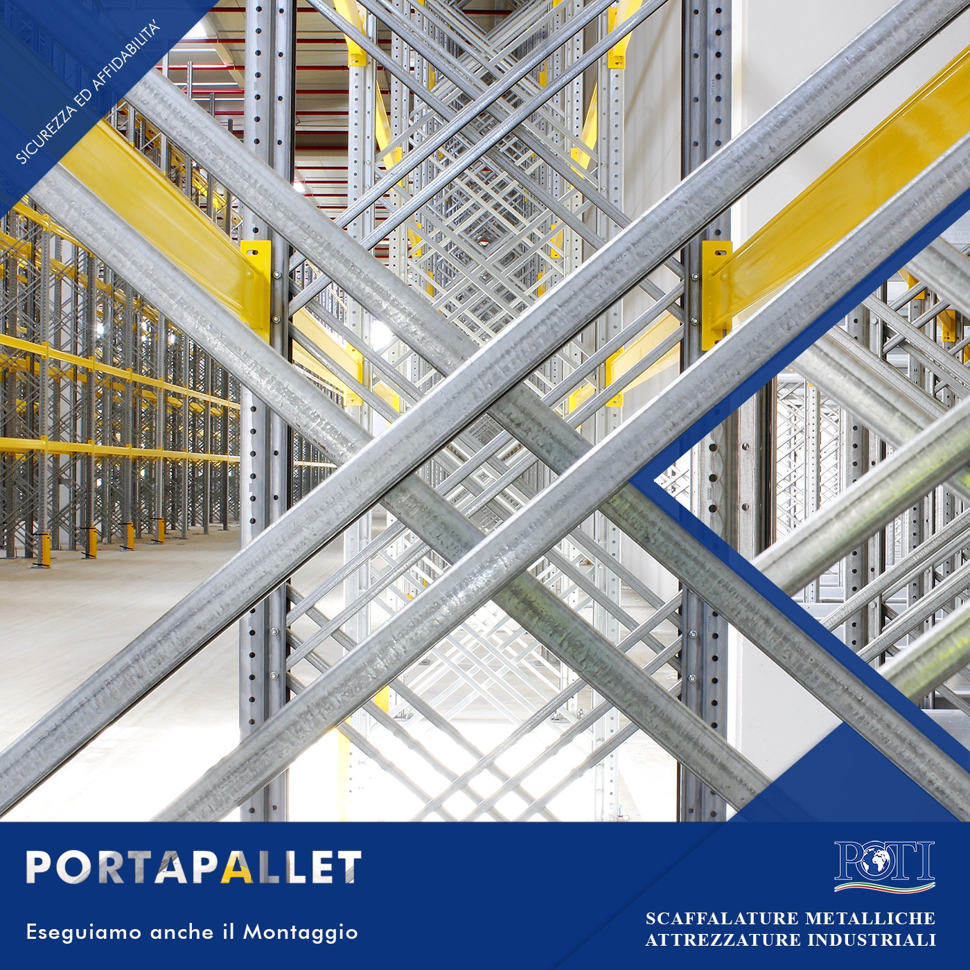 Porta pallet Montaggio