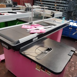 banco cassa per supermercato