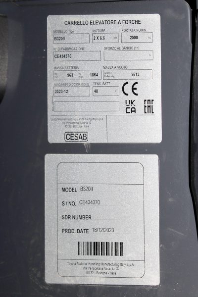 Carrello Elevatore Nuovo - B 320 II - immagine 4