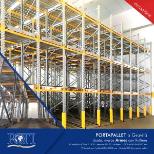 Porta pallet a Gravità