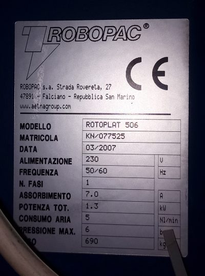 Avvolgitore Semiautomatico ROBOPAC - immagine 4
