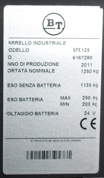BT - SPE 125 - Stoccatore - immagine 5