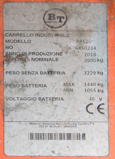 Carrello Elevatore Retrattile BT RRE200 - immagine 4