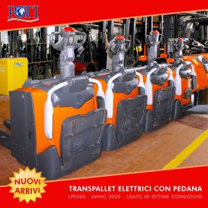 Transpallet Elettrico con Pedana