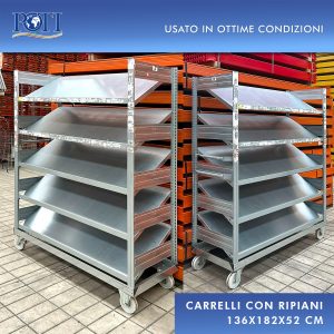 Carrelli con ripiani
