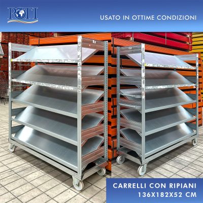 Carrelli con ripiani